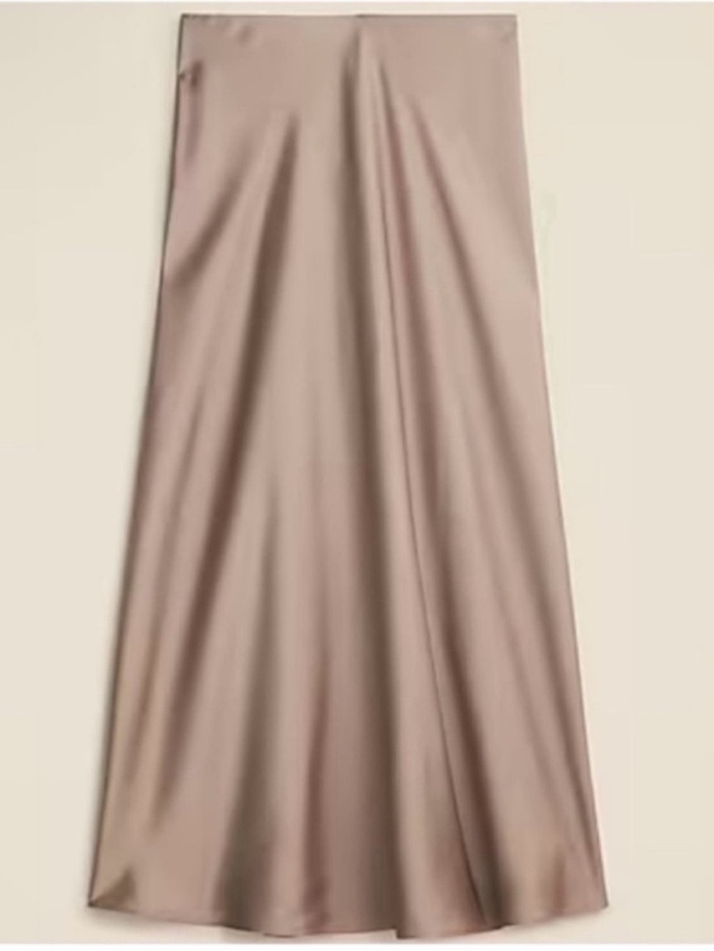 NWOT J. Crew Gwyneth Slip Skirt- Brown, Size Large